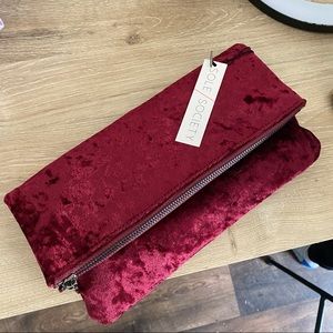 Sole Society ZEN Velvet Foldover Clutch